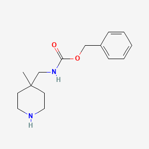 molecular formula C15H22N2O2 B3254347 Benzyl ((4-methylpiperidin-4-yl)methyl)carbamate CAS No. 236406-24-9