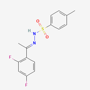 molecular formula C15H14F2N2O2S B3254374 N'-(1-(2,4-Difluorophenyl)ethylidene)-4-methylbenzenesulfonohydrazide CAS No. 2369613-58-9