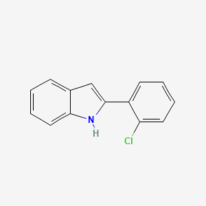 molecular formula C14H10ClN B3254395 2-(2-Chlorophenyl)-1H-indole CAS No. 23746-79-4