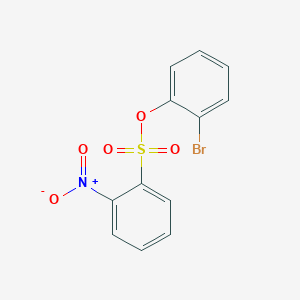 molecular formula C12H8BrNO5S B3254414 2-Bromophenyl 2-nitrobenzene-1-sulfonate CAS No. 2380193-49-5