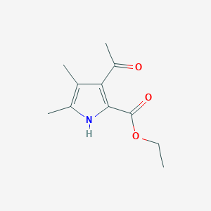 molecular formula C11H15NO3 B3254423 Ethyl 3-acetyl-4,5-dimethyl-1H-pyrrole-2-carboxylate CAS No. 2386-32-5