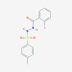 molecular formula C14H13IN2O3S B325448 2-iodo-N'-[(4-methylphenyl)sulfonyl]benzohydrazide 