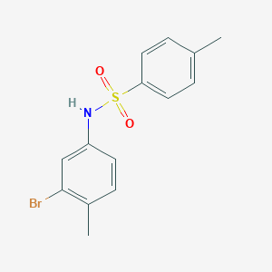 molecular formula C14H14BrNO2S B325452 N-(3-bromo-4-methylphenyl)-4-methylbenzenesulfonamide 