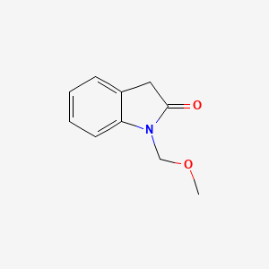 molecular formula C10H11NO2 B3254577 1,3-dihydro-1-(methoxymethyl)-2H-Indol-2-one CAS No. 240798-84-9
