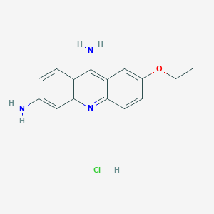 molecular formula C15H16ClN3O B3254679 7-Ethoxyacridine-3,9-diamine hydrochloride CAS No. 24311-19-1