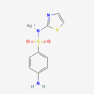 molecular formula C9H8AgN3O2S2 B3254707 Silver sulfathiazole CAS No. 24342-30-1