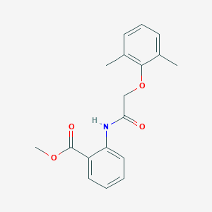molecular formula C18H19NO4 B325471 Methyl 2-{[(2,6-dimethylphenoxy)acetyl]amino}benzoate 