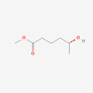 molecular formula C7H14O3 B3254765 Hexanoic acid, 5-hydroxy-, methyl ester, (5R)- CAS No. 244006-10-8
