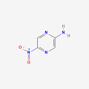 molecular formula C4H4N4O2 B3254808 5-Nitropyrazin-2-amine CAS No. 244261-31-2