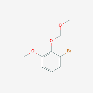 molecular formula C9H11BrO3 B3254850 1-Bromo-2-(methoxymethoxy)-3-methoxybenzene CAS No. 244771-00-4