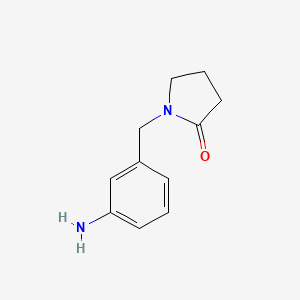 molecular formula C11H14N2O B3254903 1-(3-Aminobenzyl)pyrrolidin-2-one CAS No. 245546-83-2
