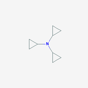 molecular formula C9H15N B3254930 N,N-dicyclopropylcyclopropanamine CAS No. 246147-09-1