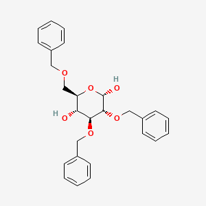 molecular formula C27H30O6 B3254952 alpha-D-Glucopyranose, 2,3,6-tris-O-(phenylmethyl)- CAS No. 24679-79-6