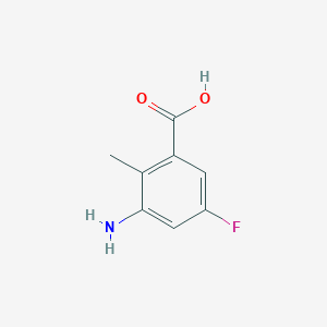 molecular formula C8H8FNO2 B3254965 3-Amino-5-fluoro-2-methylbenzoic acid CAS No. 246877-31-6