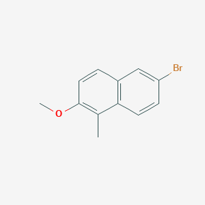 molecular formula C12H11BrO B3254996 6-Bromo-2-methoxy-1-methylnaphthalene CAS No. 247174-14-7