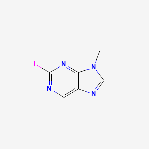 molecular formula C6H5IN4 B3254997 2-Iodo-9-methyl-9H-purine CAS No. 247193-36-8