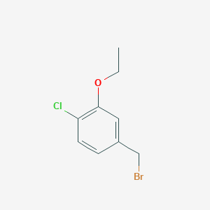 molecular formula C9H10BrClO B3255014 4-(Bromomethyl)-1-chloro-2-ethoxybenzene CAS No. 247569-90-0