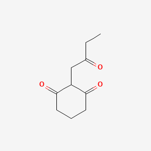 molecular formula C10H14O3 B3255052 2-(2-Oxobutyl)cyclohexane-1,3-dione CAS No. 24836-98-4
