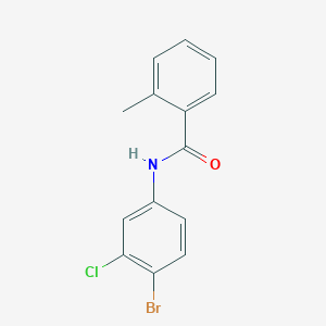 molecular formula C14H11BrClNO B325514 N-(4-bromo-3-chlorophenyl)-2-methylbenzamide 