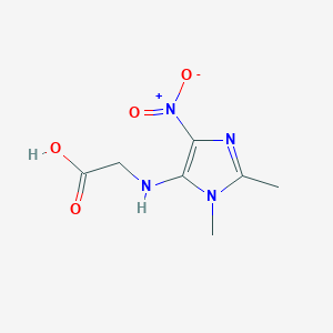 molecular formula C7H10N4O4 B3255145 (1,2-Dimethyl-4-nitro-1H-imidazol-5-yl)glycine CAS No. 250275-37-7