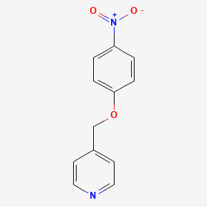 molecular formula C12H10N2O3 B3255283 4-((4-Nitrophenoxy)methyl)pyridine CAS No. 252918-98-2