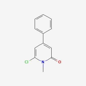 molecular formula C12H10ClNO B3255291 6-Chloro-1-methyl-4-phenylpyridin-2(1H)-one CAS No. 25297-57-8