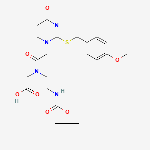 molecular formula C23H30N4O7S B3255340 Boc-thioU(PMB)-OH CAS No. 253438-99-2