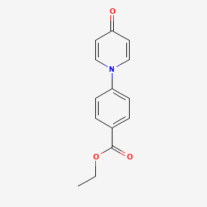 molecular formula C14H13NO3 B3255380 Ethyl 4-(4-oxopyridin-1(4H)-yl)benzoate CAS No. 25437-93-8