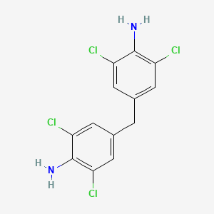 molecular formula C13H10Cl4N2 B3255426 4,4'-Methylenebis(2,6-dichloroaniline) CAS No. 25464-95-3