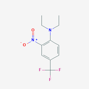 molecular formula C11H13F3N2O2 B3255435 Diethyl-(2-nitro-4-trifluoromethyl-phenyl)-amine CAS No. 254754-76-2