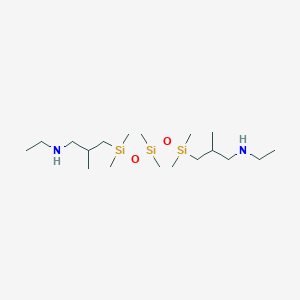 molecular formula C18H46N2O2Si3 B3255450 N-ethyl-3-[[[[3-(ethylamino)-2-methylpropyl]-dimethylsilyl]oxy-dimethylsilyl]oxy-dimethylsilyl]-2-methylpropan-1-amine CAS No. 254891-17-3