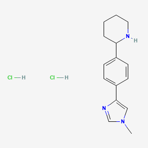 2-[4-(1-methyl-1H-imidazol-4-yl)phenyl]piperidine dihydrochloride