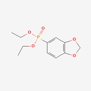 molecular formula C11H15O5P B3255471 5-Diethoxyphosphoryl-1,3-benzodioxole CAS No. 255042-45-6