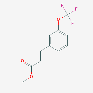 molecular formula C11H11F3O3 B3255528 Methyl 3-(3-(trifluoromethoxy)phenyl)propanoate CAS No. 255895-90-0
