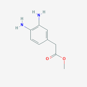 molecular formula C9H12N2O2 B3255640 Methyl 2-(3,4-diaminophenyl)acetate CAS No. 257632-89-6