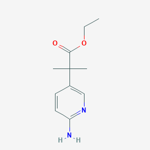 Ethyl 2-(6-aminopyridin-3-yl)-2-methylpropanoate