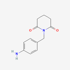 1-[(4-Aminophenyl)methyl]piperidine-2,6-dione