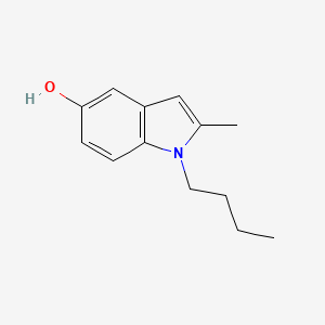 molecular formula C13H17NO B3255716 1-butyl-2-methyl-1H-indol-5-ol CAS No. 25888-07-7