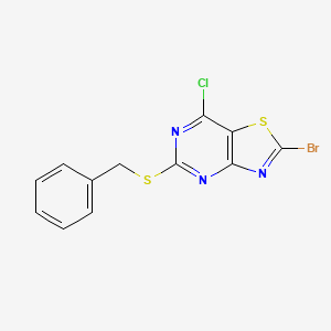 5-(Benzylthio)-2-bromo-7-chlorothiazolo[4,5-d]pyrimidine