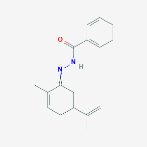 molecular formula C17H20N2O B325579 N'-(5-isopropenyl-2-methyl-2-cyclohexen-1-ylidene)benzohydrazide 