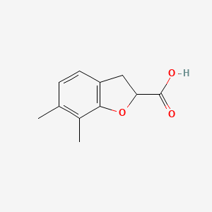 6,7-Dimethyl-2,3-dihydrobenzofuran-2-carboxylic acid