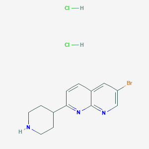 6-Bromo-2-(piperidin-4-yl)-1,8-naphthyridine dihydrochloride