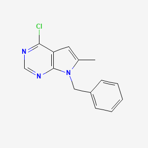 7-Benzyl-4-chloro-6-methyl-7H-pyrrolo[2,3-d]pyrimidine