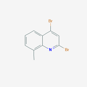 molecular formula C10H7Br2N B3255872 2,4-Dibromo-8-methylquinoline CAS No. 260972-99-4