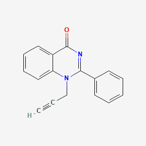 molecular formula C17H12N2O B3255970 2-Phenyl-1-(prop-2-yn-1-yl)quinazolin-4(1H)-one CAS No. 26197-90-0