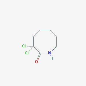 molecular formula C7H11Cl2NO B3255981 3,3-Dichloroazocan-2-one CAS No. 26228-96-6