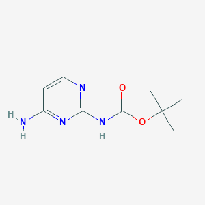 molecular formula C9H14N4O2 B3255984 tert-Butyl (4-aminopyrimidin-2-yl)carbamate CAS No. 262295-93-2