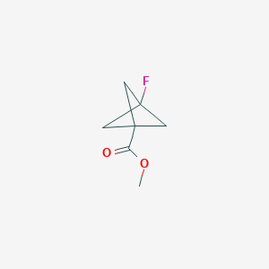 molecular formula C7H9FO2 B3256020 Methyl 3-fluorobicyclo[1.1.1]pentane-1-carboxylate CAS No. 262851-99-0