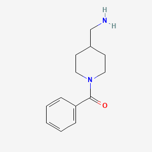 molecular formula C13H18N2O B3256028 (1-Benzoylpiperidin-4-yl)methanamine CAS No. 262864-18-6