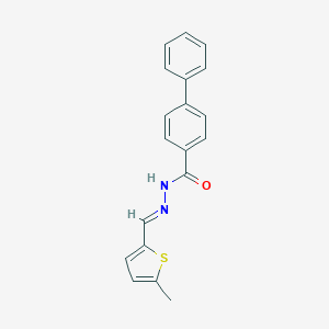 molecular formula C19H16N2OS B325603 N'-[(5-methyl-2-thienyl)methylene]-4-biphenylcarbohydrazide 